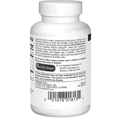 Hyaluronic Acid, 100mg
