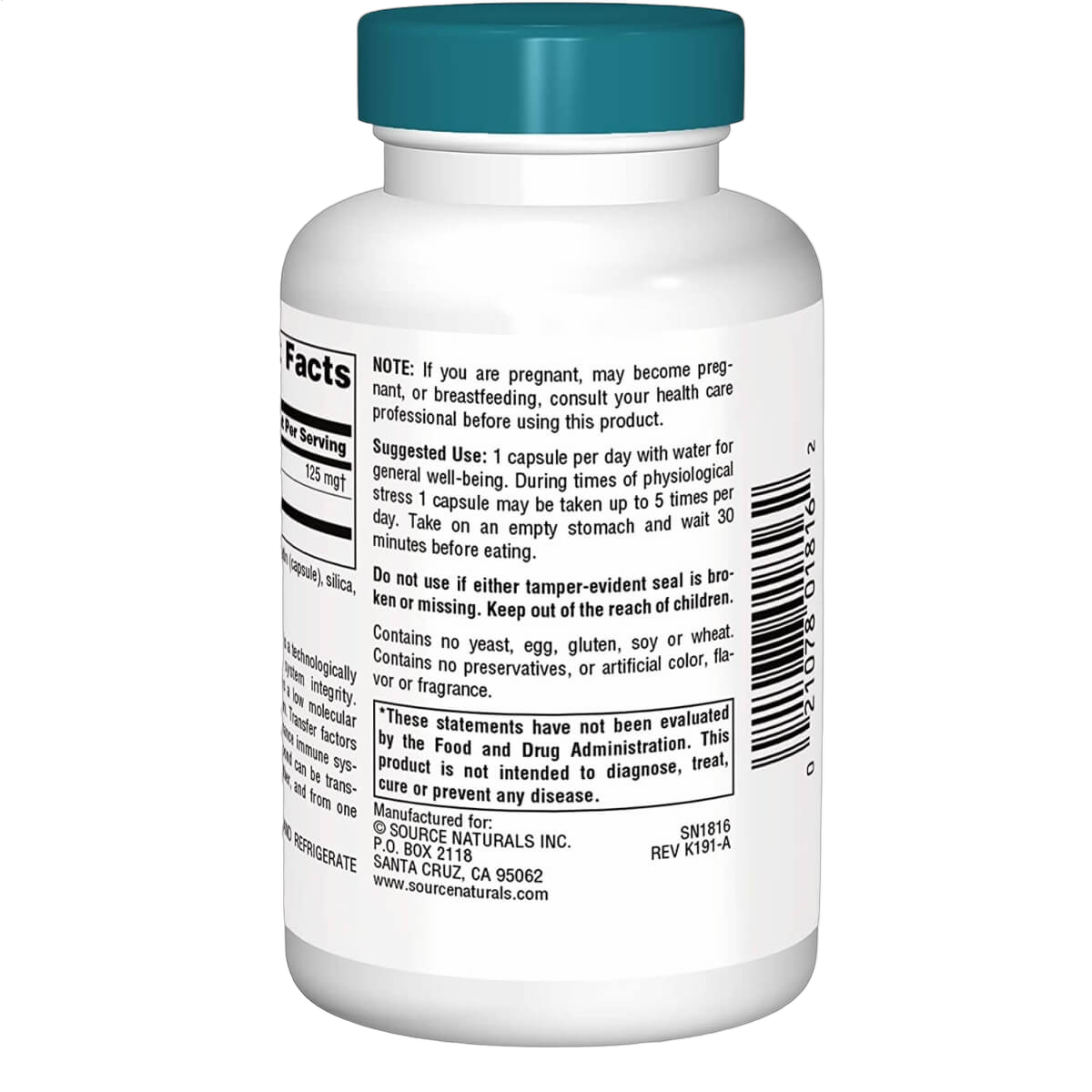 Wellness Transfer Factor, 125mg