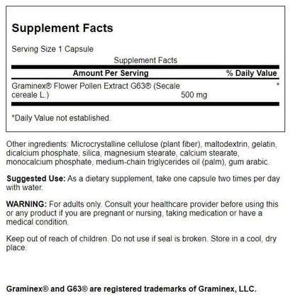 Graminex Flower Pollen Extract, 500mg