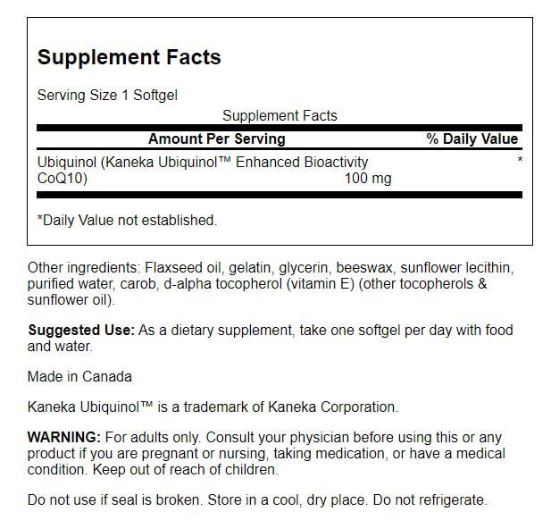 Ultra Ubiquinol, 100mg