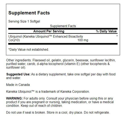 Ultra Ubiquinol, 100mg