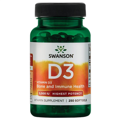 Vitamin D3 Highest Potency, 5000IU (125mg)