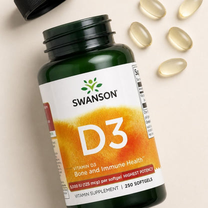 Vitamin D3, 5000IU (125mcg)