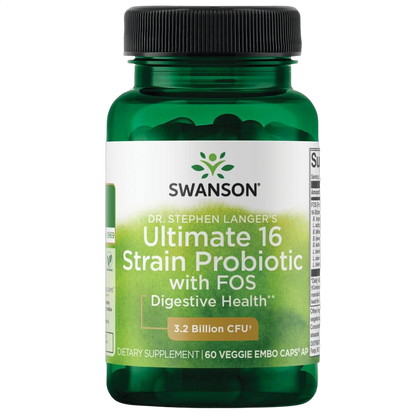 Dr. Stephen Langer's Ultimate 16 Strain Probiotic with Fos, 3.2 Billion CFU