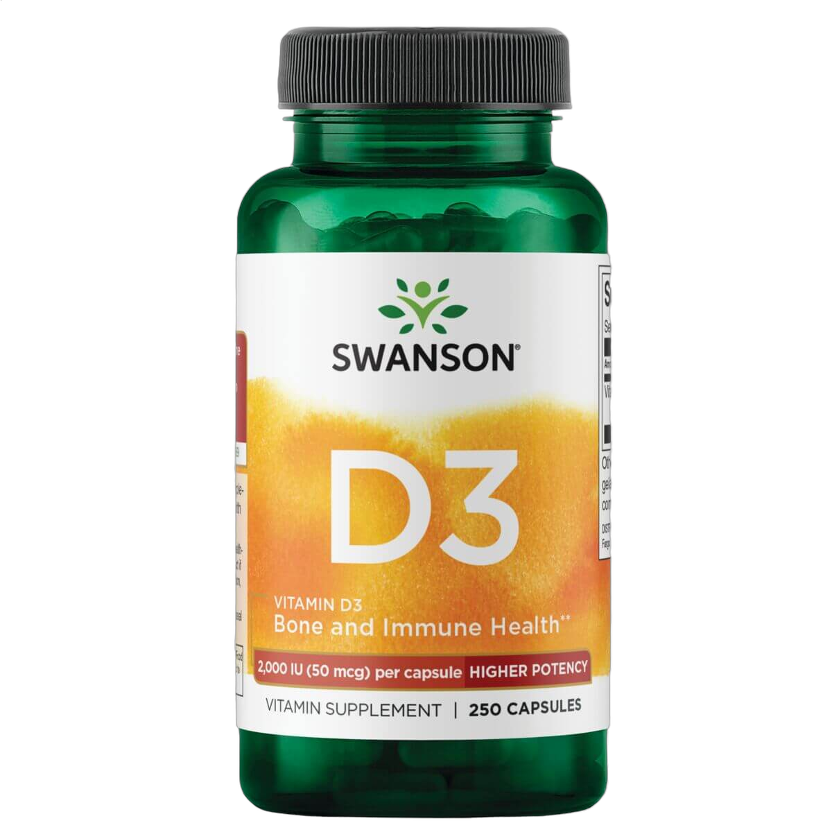 Vitamin D3, Higher Potency, 2000IU (50mg)