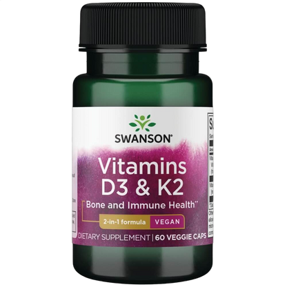 Vitamins D3 & K2, 2000iu & 75mg
