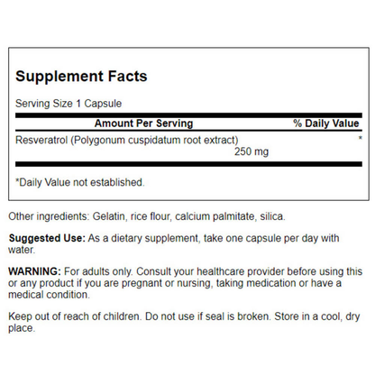 Resveratrol, 250mg