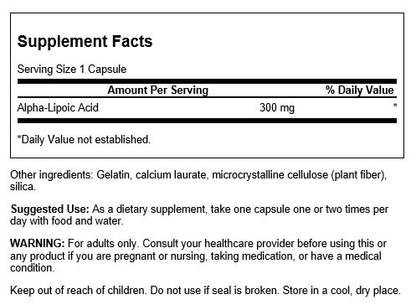 Ultra Alpha Lipoic Acid, 300mg