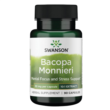 Bacopa Monniera 10:1 Extract, 50mg
