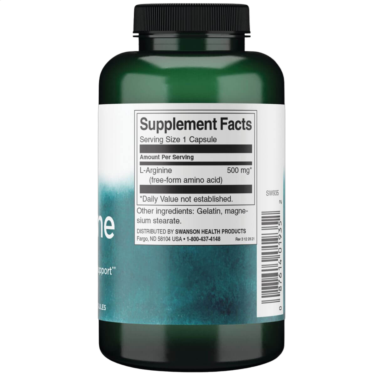 L-Arginine, 500mg
