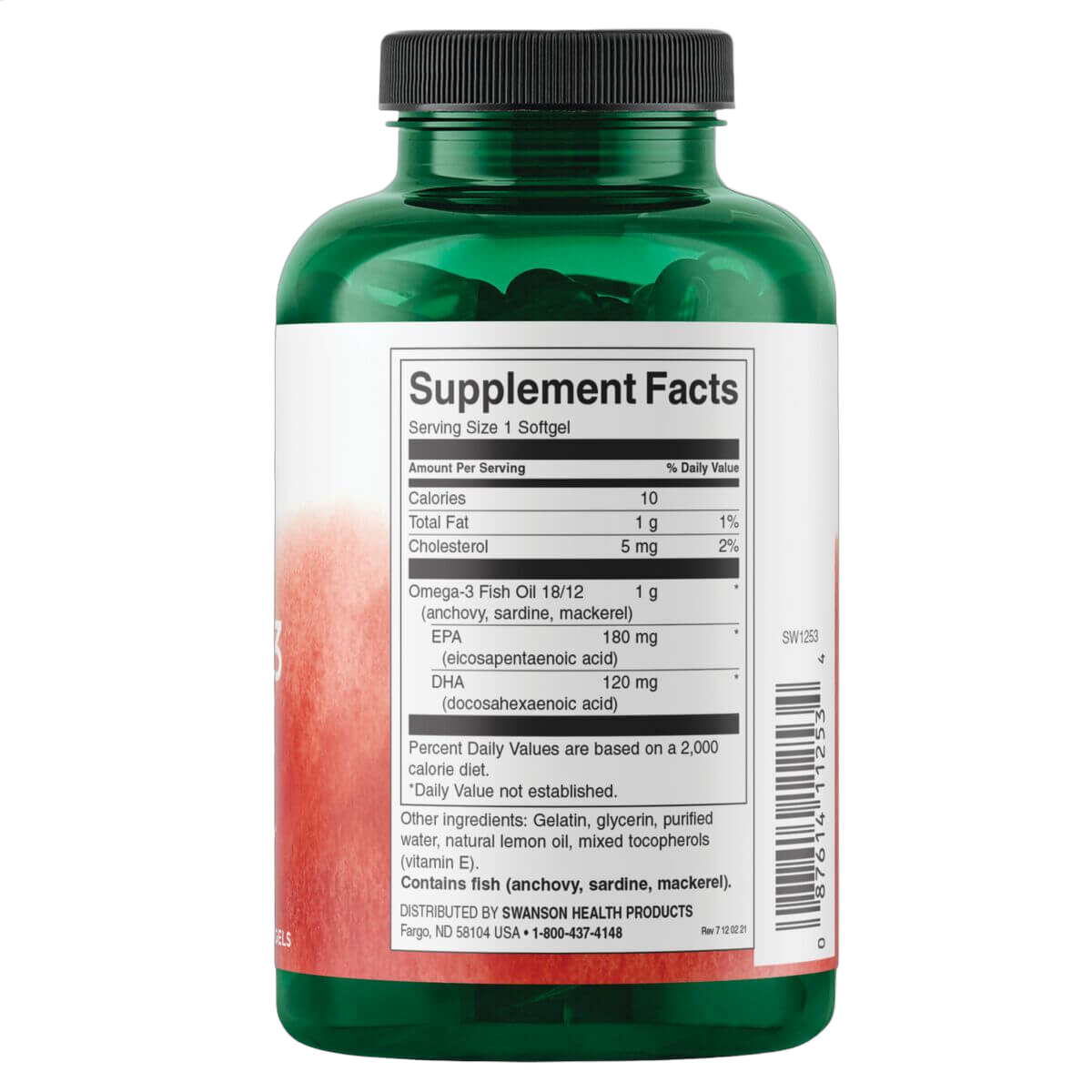 Omega-3 Fish Oil, Lemon Flavour