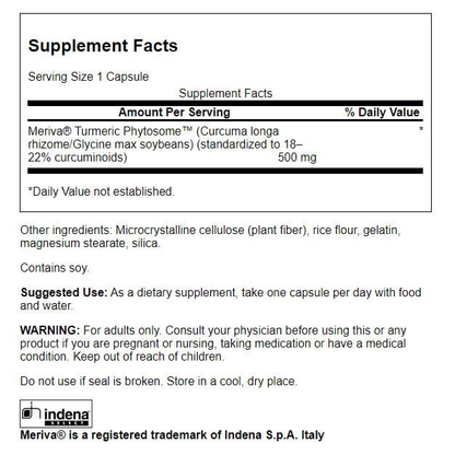 Turmeric Phytosome with Meriva, 500mg