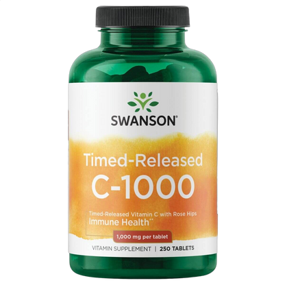 Vitamin C with Rose Hips Timed-Release, 1000mg
