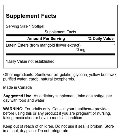 Lutein Esters, 20mg