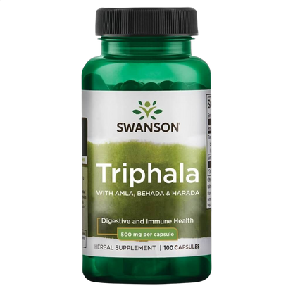 Triphala With Amla Behada & Harada, 500mg