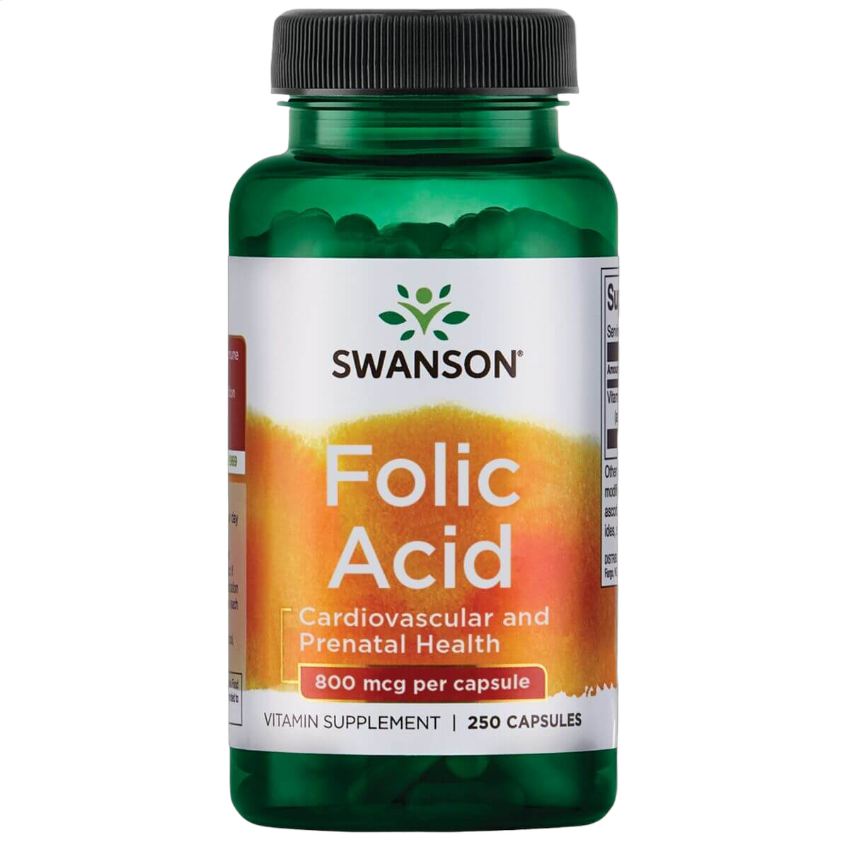 Swanson, Folic Acid, 800mcg
