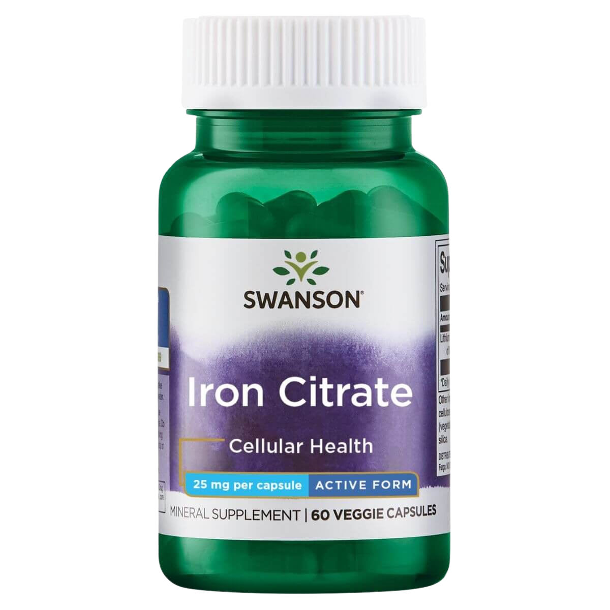 Iron Citrate, 25mg