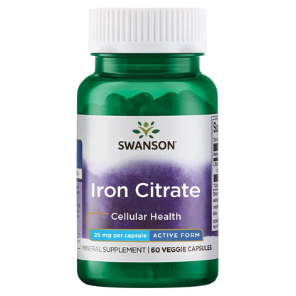 Iron Citrate, 25mg