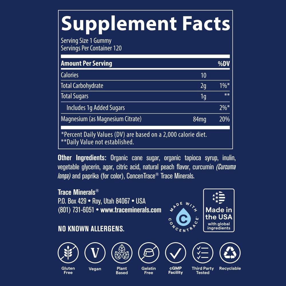 Magnesium Gummies, Peach