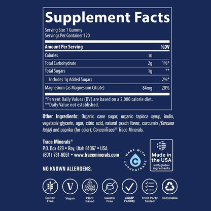Magnesium Gummies, Peach